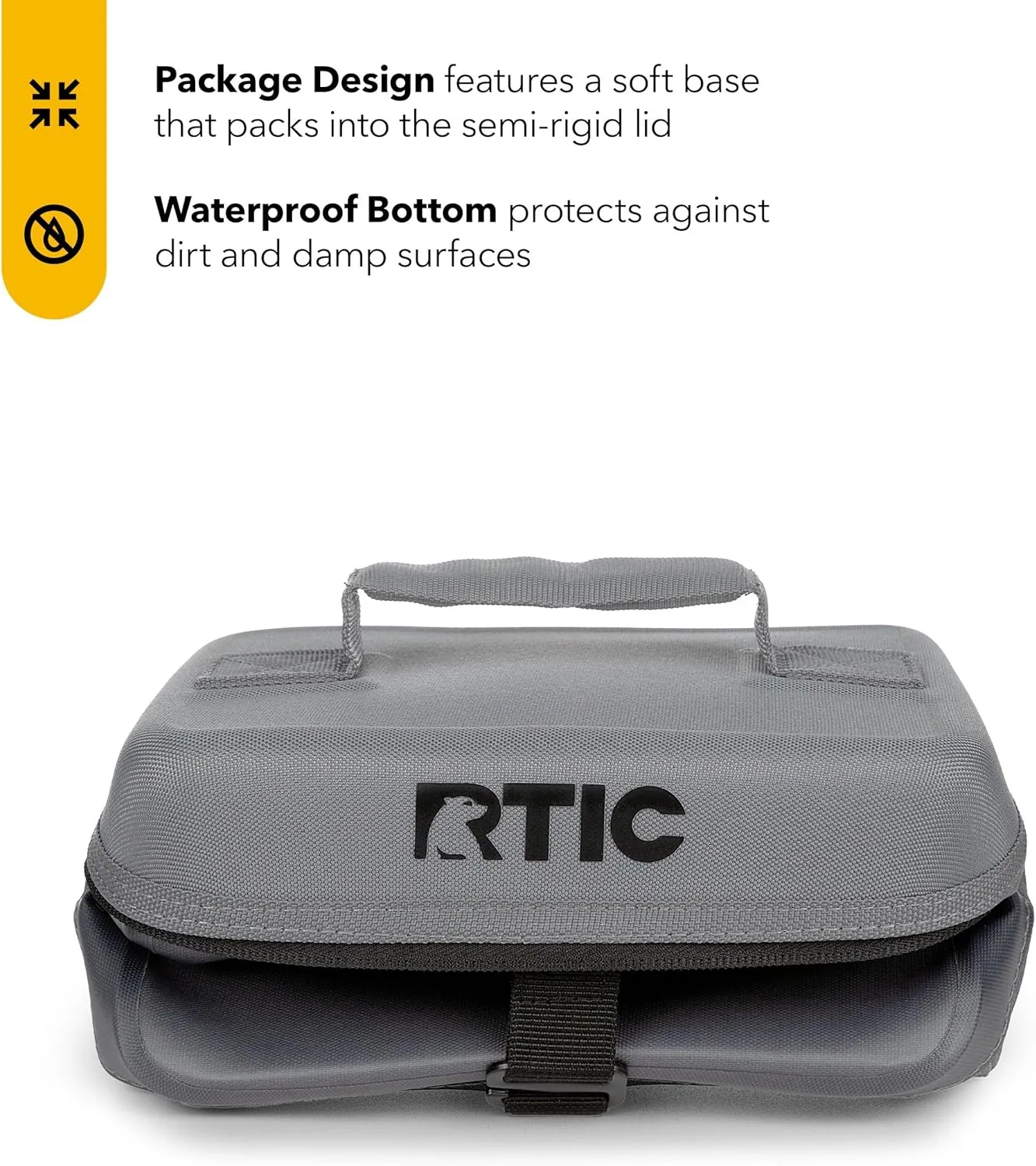 RTIC 6 Can Everyday Cooler, Soft Sided Portable Insulated Cooling for Lunch, Beach, Drink, Beverage, Travel, Camping, Picnic, for Men and Women