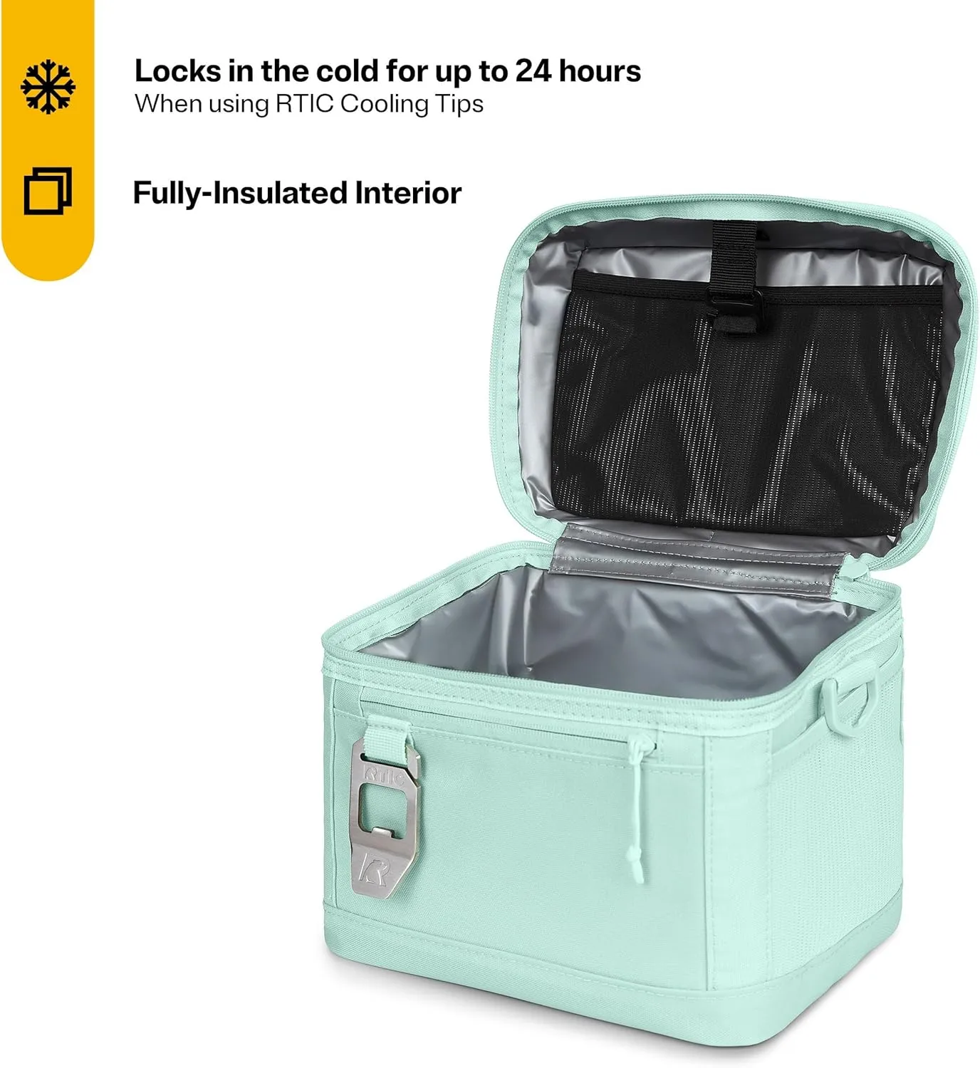 RTIC 8 Can Everyday Cooler, Soft Sided Portable Insulated Cooling for Lunch, Beach, Drink, Beverage, Travel, Camping, Picnic, for Men and Women