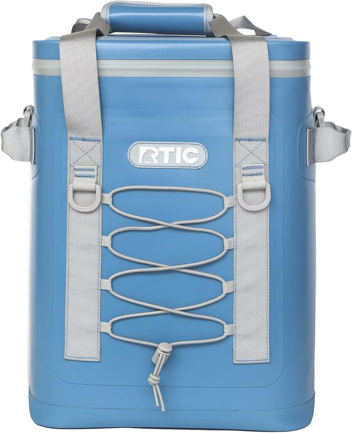 RTIC Backpack Cooler 24 Can, Insulated Portable Soft Cooler Bag Waterproof for Ice, Lunch, Beach, Drink, Beverage, Travel, Camping, Picnic, Car, Hiking, Slate Blue