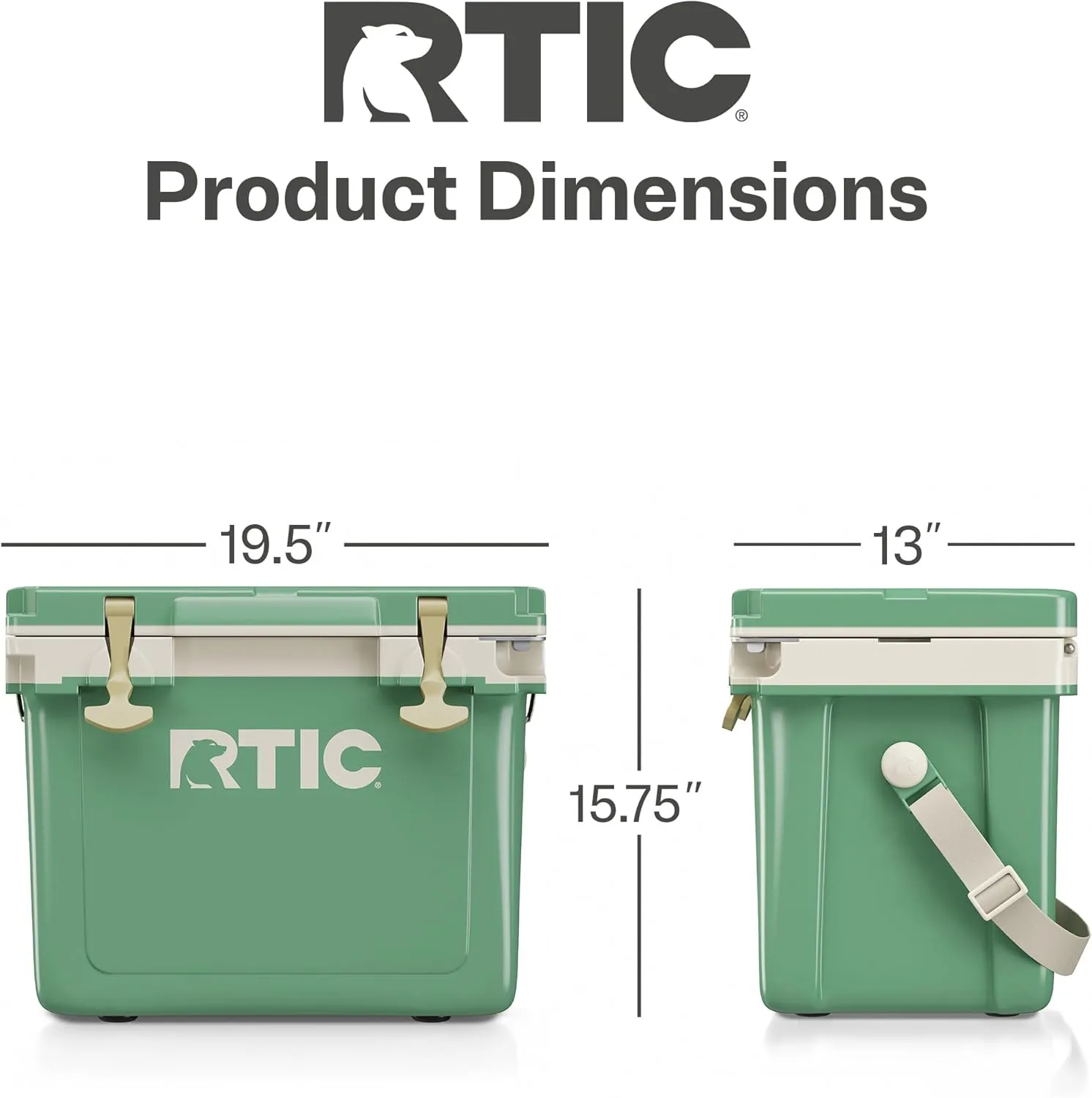RTIC Ultra-Light 22 Quart Hard Cooler Insulated Portable Ice Chest Box for Drink, Beverage, Beach, Camping, Picnic, Fishing, Boat, Barbecue, 30% Lighter Than Rotomolded Coolers