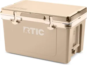 RTIC Ultra-Light 52 Quart Hard Cooler Insulated Portable Ice Chest Box for Beach, Drink, Beverage, Camping, Picnic, Fishing, Boat, Barbecue, 30% Lighter Than Rotomolded Coolers