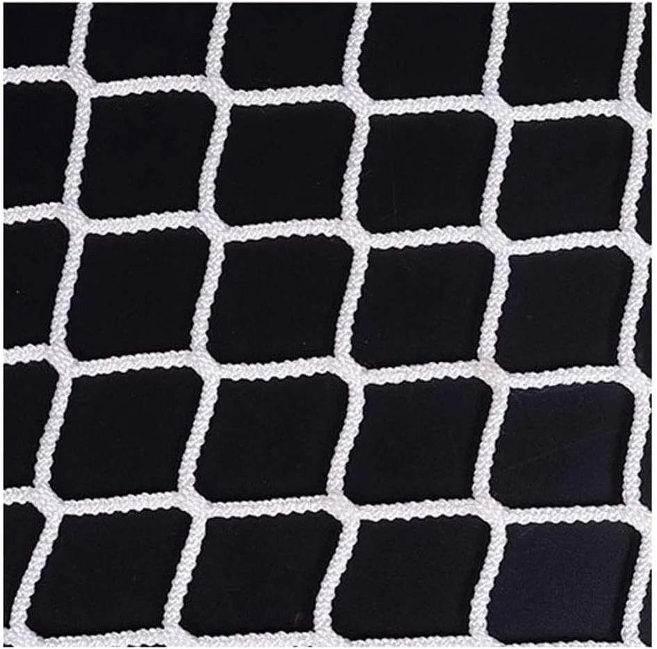 RZM Kids Stairs Balcony Netting Ball Stop Net for Football Field Basketball Court Golf Course Barrier Replacement Goal Net Protection Rope Truck Cargo Trailer (Color : White, Size : 3×3m(1010ft))