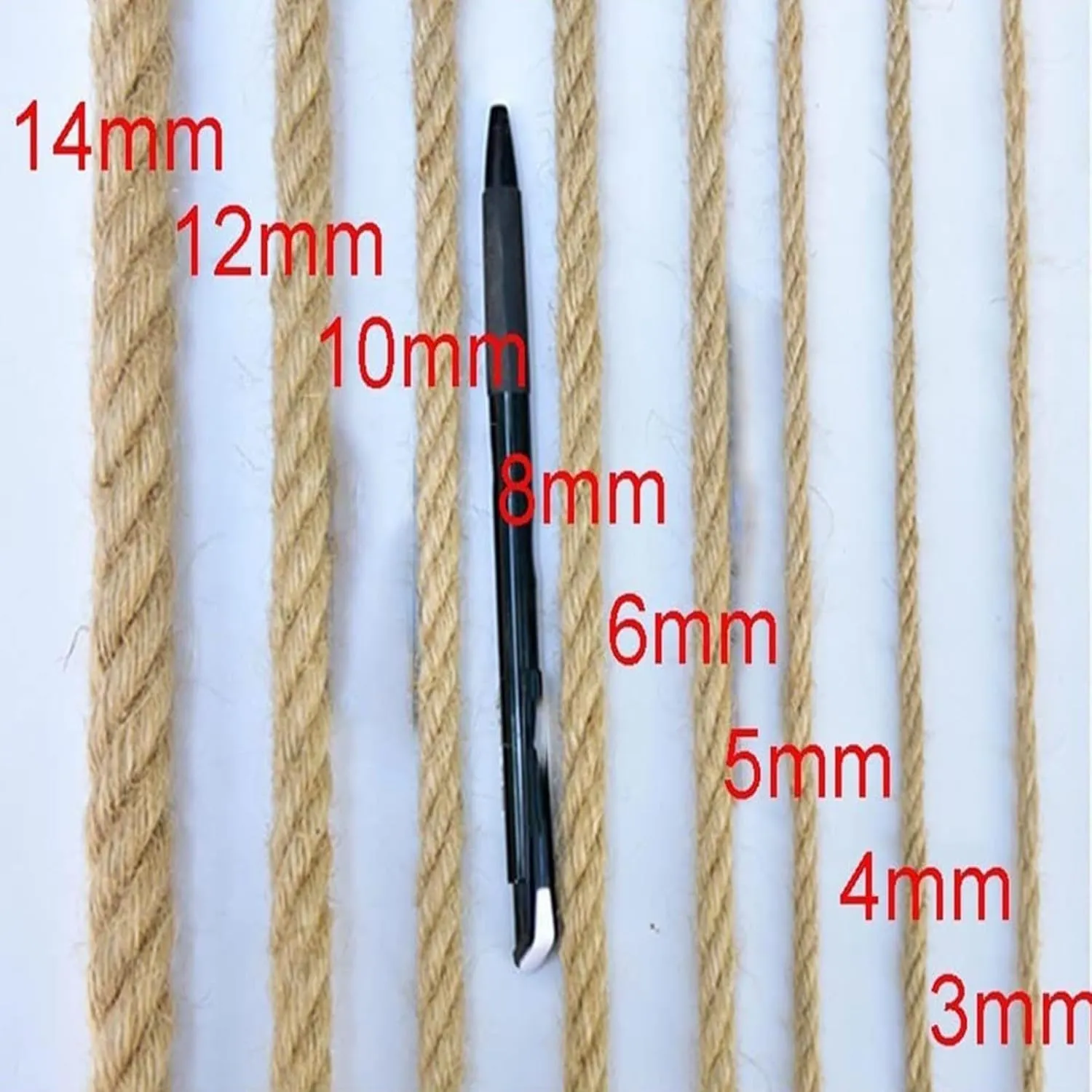Safety Anti-Fall Fence Net, 13x16FT / 4x5(M) Wall Decorative Nets, Hemp Rope Netting, Garden Plant Growth Climbing Grid Indoor Balcony Stair Railing Network (Rope Dia 1cm)