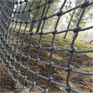 Safety Net Rope, Heavy Duty Net, Rope Climbing Net,Fence Stairs Balcony Railings Garden Playground Protection Playground Play Safety Net Outdoor Climbing Cargo Net(Size:2Mx2M(6.6FTx6.6FT))
