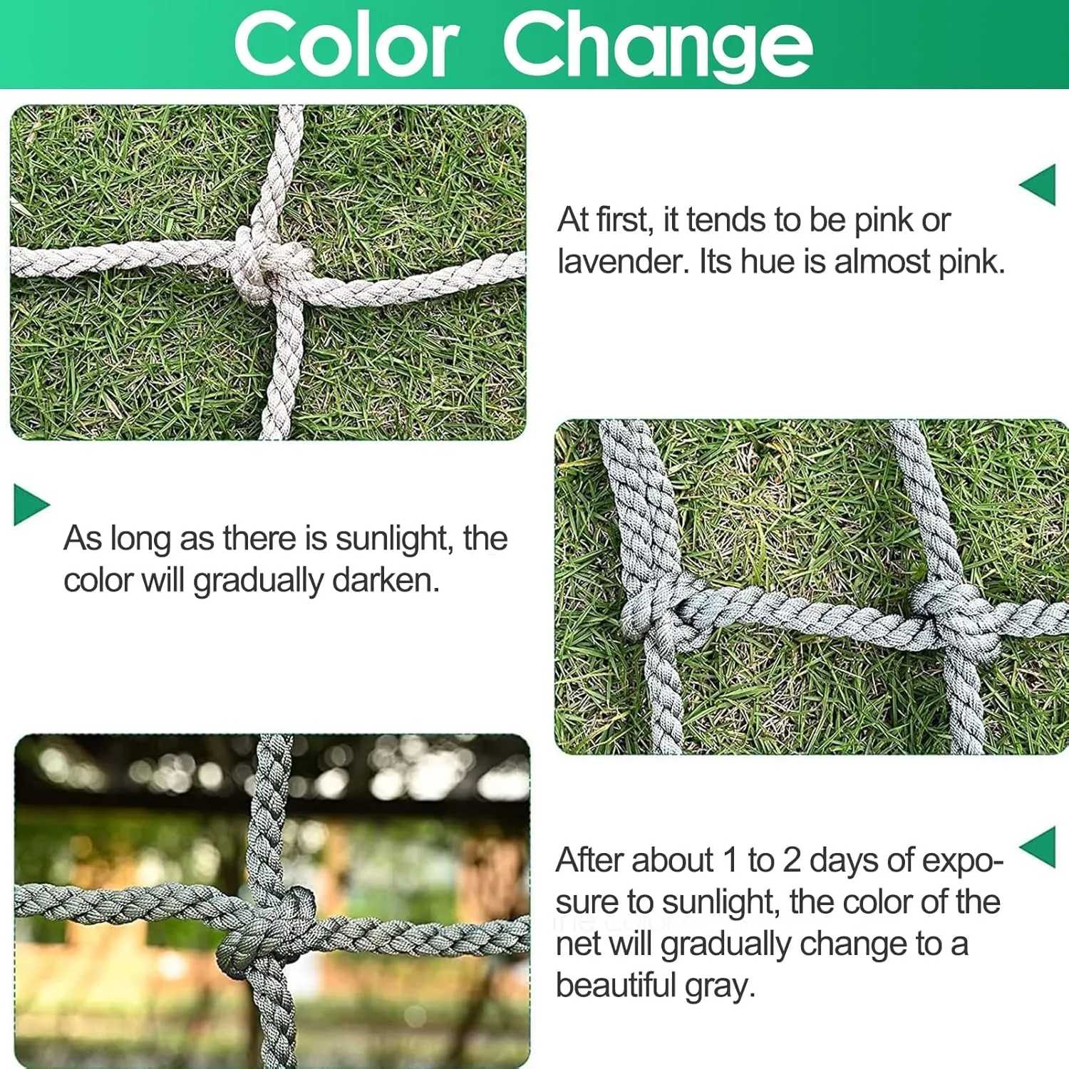 Safety Net Rope, Rope Climbing Net Heavy Duty Net, Fence Stairs Balcony Railings Garden Playground Protection Playground Play Safety Net Outdoor Climbing Cargo Net(Size:1Mx2M(3.3FTx6.6FT))