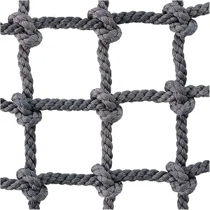 Safety Net Rope, Rope Climbing Net Heavy Duty Net, Fence Stairs Balcony Railings Garden Playground Protection Playground Play Safety Net Outdoor Climbing Cargo Net(Size:1Mx2M(3.3FTx6.6FT))