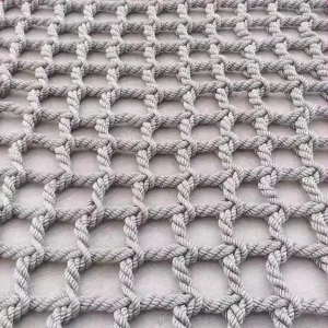 Safety Protection Net, Polyester Playground Climbing Net, Climbing Cargo Rope Net, Heavy Duty Climbing Net for Outdoor, Rope Ladder, Treehouse(Size:1Mx1M(3.3FTx3.3FT))