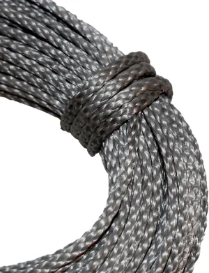 Samson Premium Amsteel Blue Rope 3/16" in Multiple Colors and Lengths Strong HMPE Dyneema Fiber 4,900lb. tensile Strength. Torque Free, Low Stretch, 12 Strand (3/16" x 50', Silver)