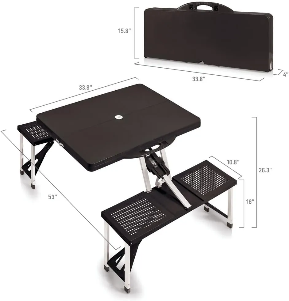 San Francisco 49ers Picnic Table - Black