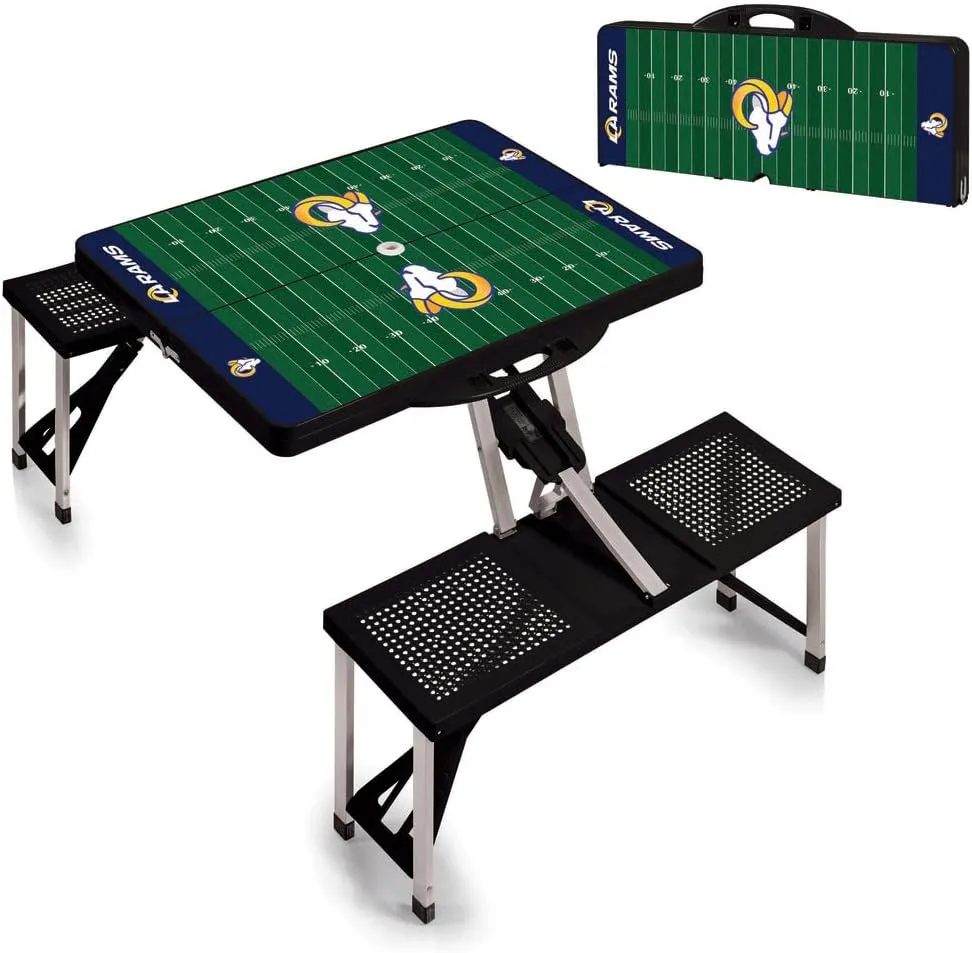 San Francisco 49ers Picnic Table - Black