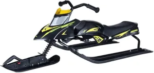 Sandboard for Sand Dunes, Utility Sled with Steering Wheel, Twin Brakes, Retractable Pull Rope, for Kids Age 4 & up