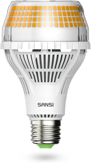 SANSI 400W Equivalent A21 LED Light Bulb, 3000K Soft Warm White 6000 High Lumens E26 LED Bulbs, Non-Dimmable Bulb w/Ceramic Technology, 40 Watt Power Energy Saving Light Bulb for Home Office