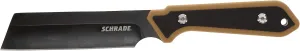 Schrade 4.5" Frontier Fixed Blade Knife with 3CR13 Steel Black Oxide Blade with Lanyard Hole and Hard Polymer Sheath for Outdoor Survival, Camping and Everyday Tasks, Tan