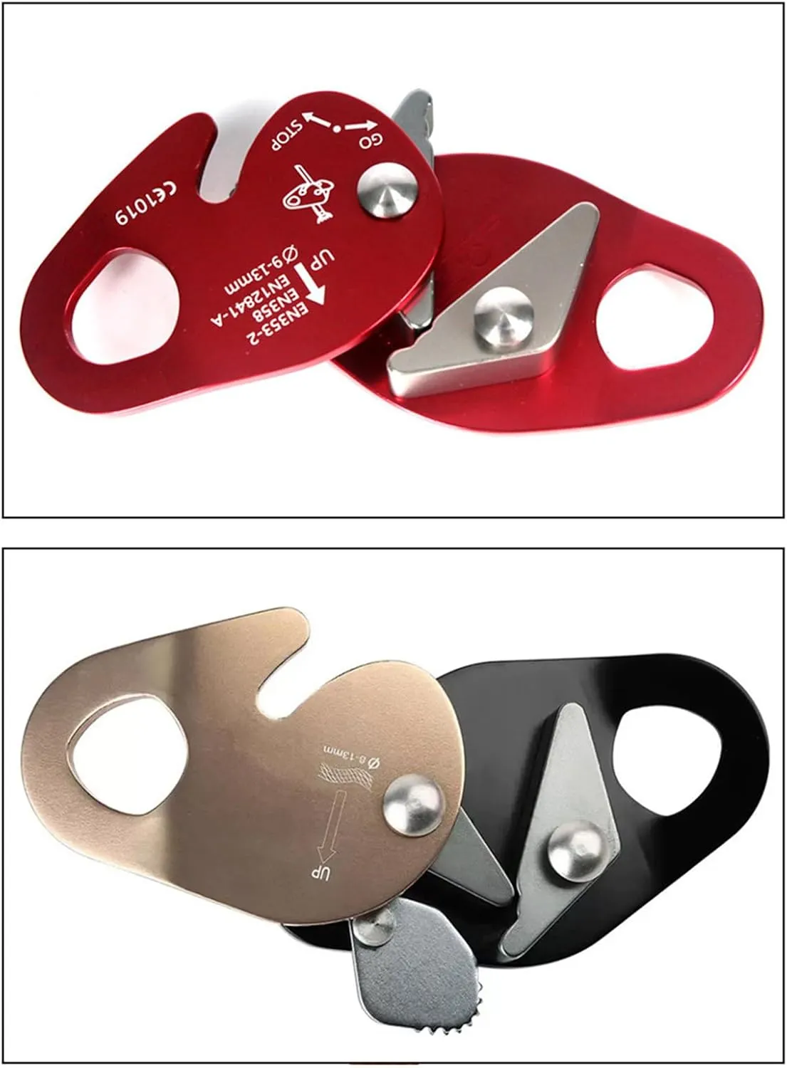 Secure Climbing Rope Grab Auto Regulable Lifelines Fall Arrest Device for Various Rope Diameters