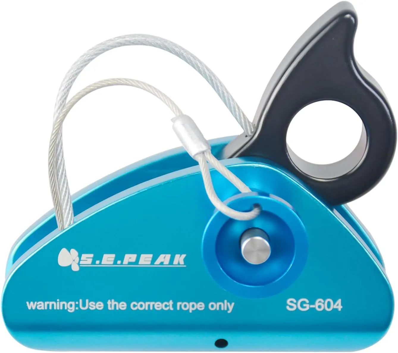 SEPEAK 15kN Detachable Rope Grab Ascender, Flip Line Adjuster,Fall Protection Belay Device for Rock Climbing,Tree Arborist/Fit for 11~13 MM Rope/Blue