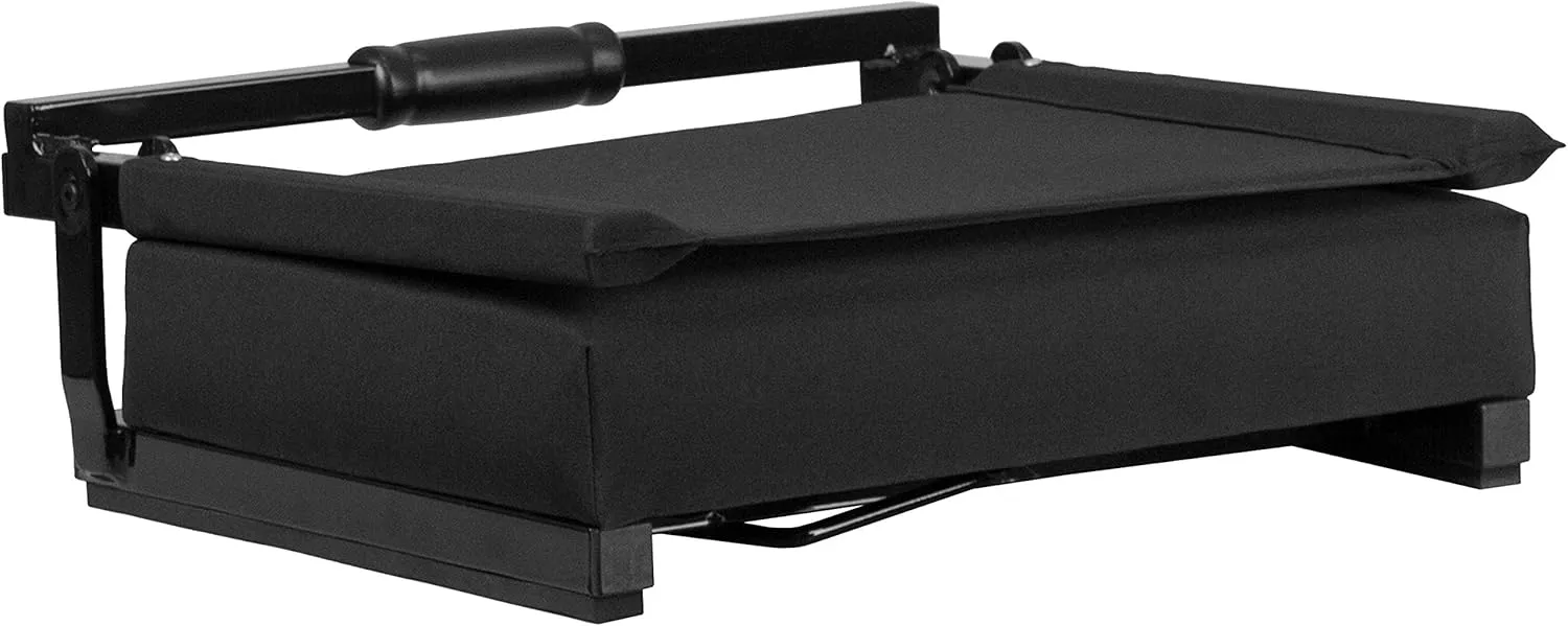 Set of 2 500 lb. Rated Lightweight Stadium Chair with Ultra-Padded Seat