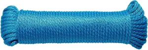 SGT KNOTS Solid Braid Nylon Utility Rope - Multipurpose Smooth Nylon Braided Utility Cord Line - for Anchors, Crafts, Towing 1/8" x 500ft (Royal Blue)