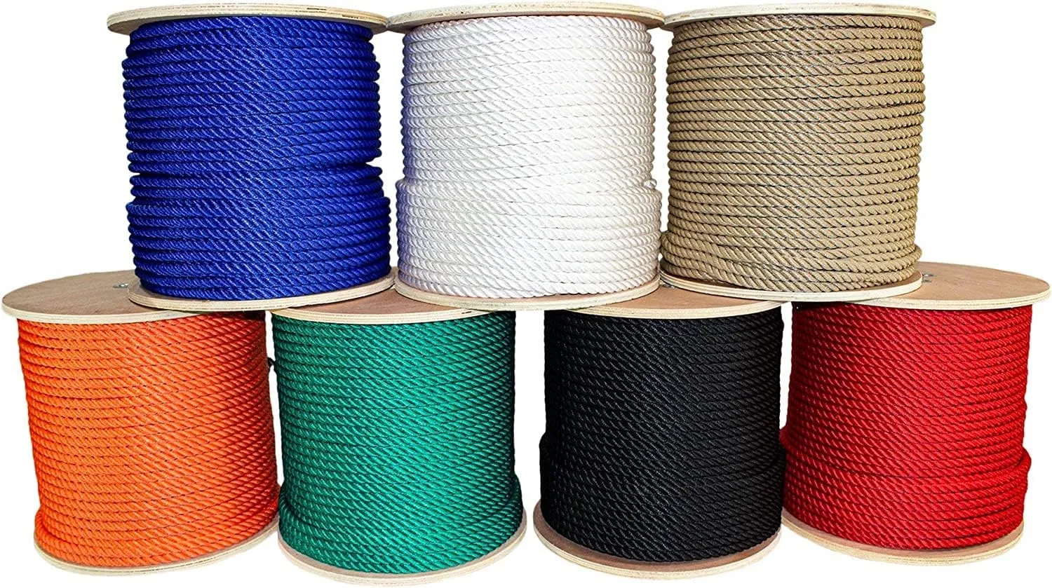 SGT KNOTS Twisted MFP Rope - Durable Polypropylene Utility Rope for Outdoor, Camping, Knot Tying – Strong, Weatherproof, Heavy Duty Rope for Long-Term Durability (1/2" x 50ft, Black)