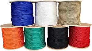 SGT KNOTS Twisted MFP Rope - Durable Polypropylene Utility Rope for Outdoor, Camping, Knot Tying – Strong, Weatherproof, Heavy Duty Rope for Long-Term Durability (1/2" x 50ft, Black)