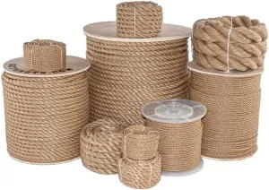 SGT KNOTS Twisted ProManila Rope - UnManila, Twisted 3 Strand Outdoor Rope, Lightweight Synthetic Rope for DIY Projects, Marine, Commercial (1.5" x 10ft)