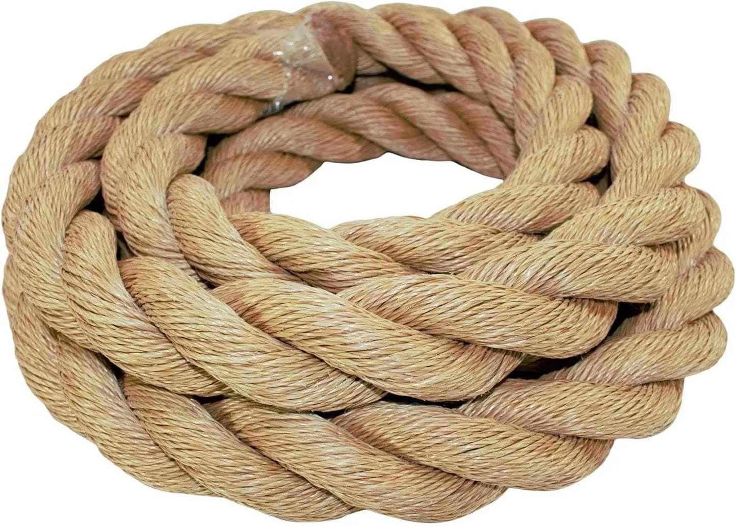 SGT KNOTS Twisted ProManila Rope - UnManila, Twisted 3 Strand Outdoor Rope, Lightweight Synthetic Rope for DIY Projects, Marine, Commercial (1.5" x 10ft)