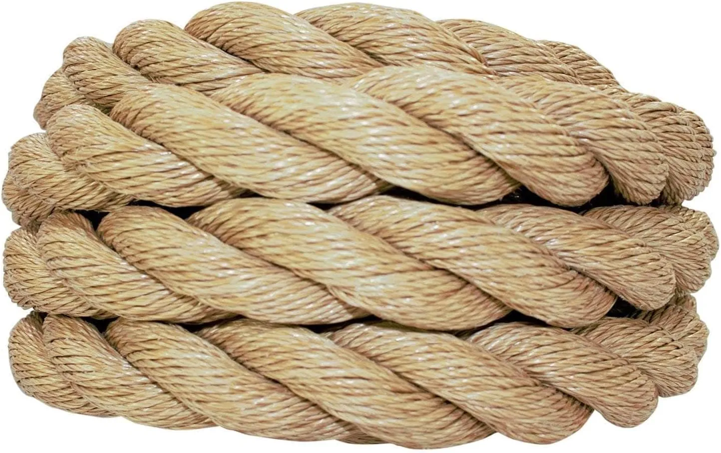 SGT KNOTS Twisted ProManila Rope - UnManila, Twisted 3 Strand Outdoor Rope, Lightweight Synthetic Rope for DIY Projects, Marine, Commercial (1.5" x 25ft)