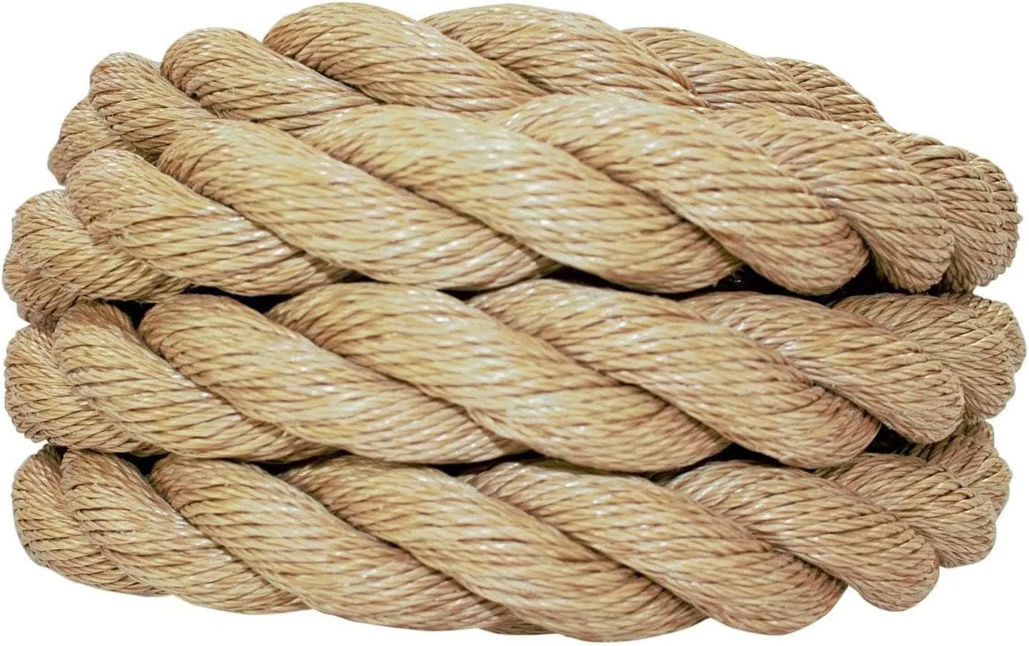 SGT KNOTS Twisted ProManila Rope - UnManila, Twisted 3 Strand Outdoor Rope, Lightweight Synthetic Rope for DIY Projects, Marine, Commercial (1.5" x 25ft)