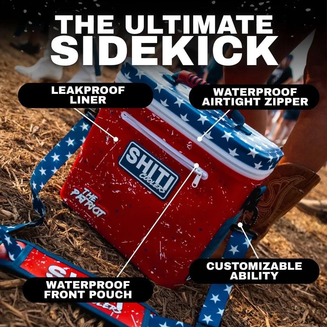 SHITI Coolers Cooler for Camping, Travel, Beach, Soft Lunch Box for Food, Drinks & Ice, Portable, Waterproof 24 Hr Insulated Bag with Shoulder Straps, Customizable
