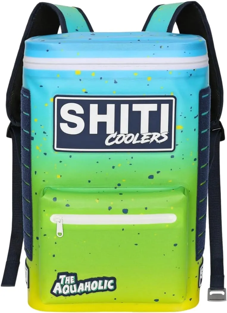 SHITI Coolers Cooler for Camping, Travel, Beach, Soft Lunch Box for Food, Drinks & Ice, Portable, Waterproof 24 Hr Insulated Bag with Shoulder Straps, Customizable