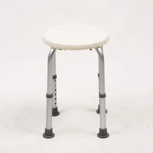 Shower Chair for Inside Shower, Adjustable Lightweight Aluminum Shower Bench, Tool-Free Assembly Shower Stool, Shower Seat for Elderly and Disabled