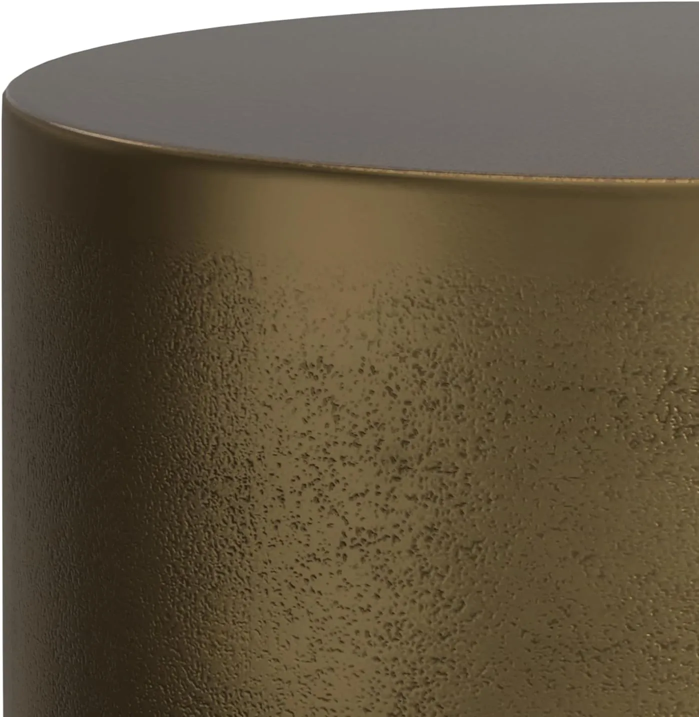 SIMPLIHOME Cody Metal Side Table in Antique Brass/Bronze, 16-inch Round, 18-inch Tall, Cast Aluminum Accent Table for Living Room, Bedroom, Office