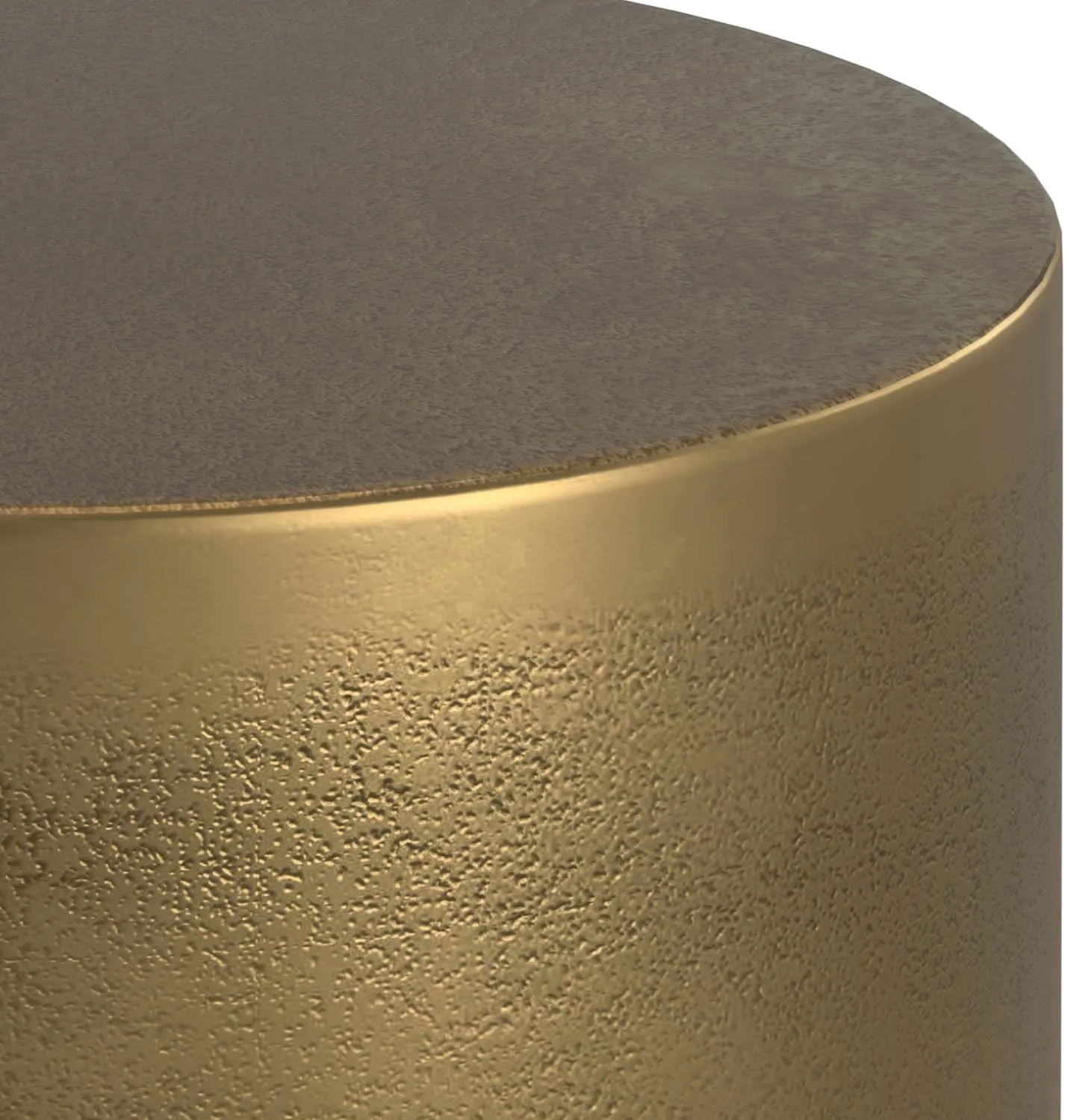 SIMPLIHOME Cody Metal Side Table in Antique Brass/Bronze, 16-inch Round, 18-inch Tall, Cast Aluminum Accent Table for Living Room, Bedroom, Office