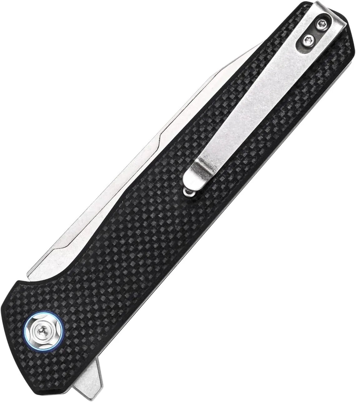 Sitivien ST135 Folding Knife,D2 Steel Blade G10 Handle Outdoor EDC Knife for Hunting Fishing Camping(Black)