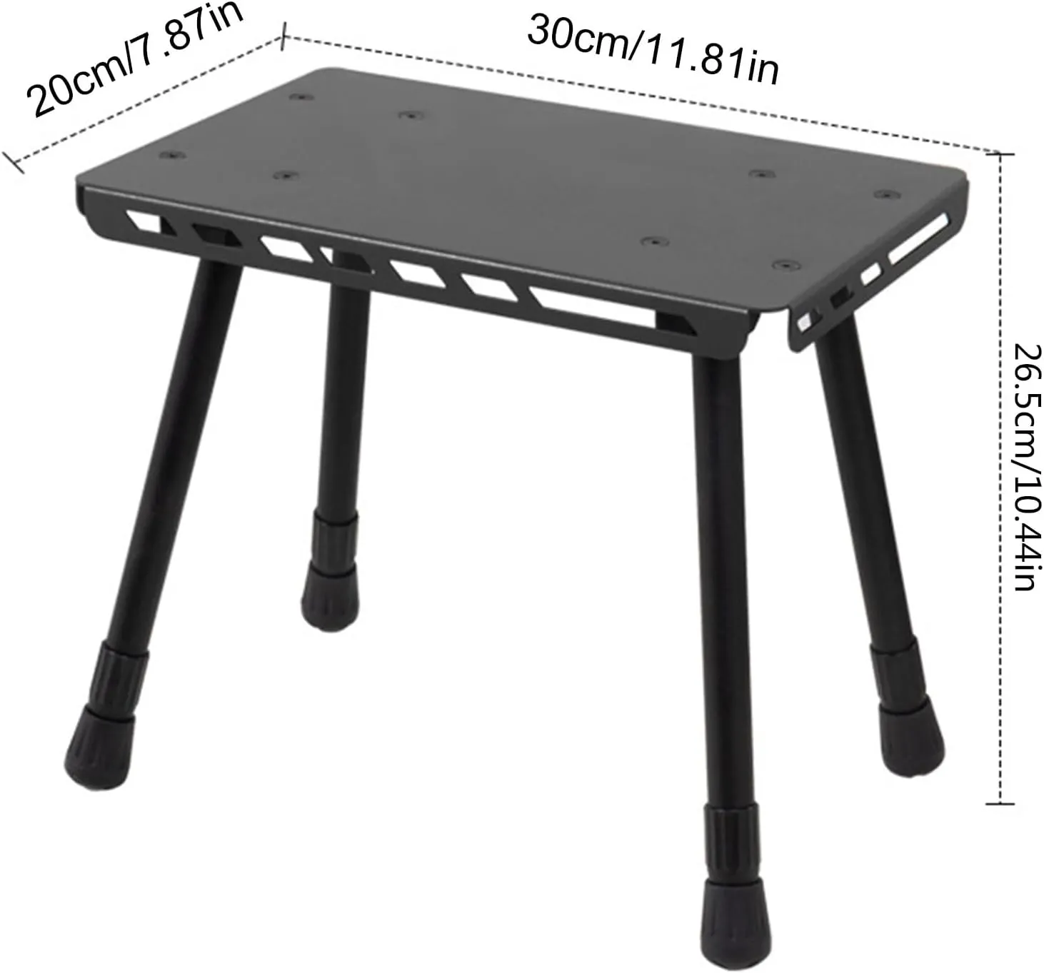 Small Aluminum Alloys Table Chair Prorable Folding Small Chair for Picnics Light 2 in 1 Outdoor Foldable Table Stool