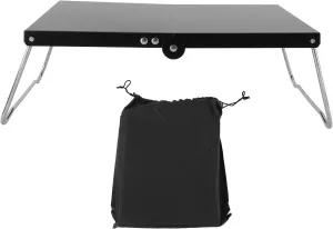 Small Folding Camping Table, Outdoor Folding Table, Stainless Steel Compact Camp Table, Portable Camping Side Table, Camping Table Foldable for Outdoor, Picnic, BBQ, Cooking