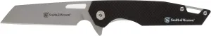 Smith & Wesson Sideburn 7.25in High Carbon S.S. Ultra Glide Folding Knife with 3in Wharncliffe Blade and G10 Handle for Outdoor, Tactical, Survival and EDC