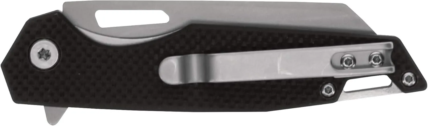 Smith & Wesson Sideburn 7.25in High Carbon S.S. Ultra Glide Folding Knife with 3in Wharncliffe Blade and G10 Handle for Outdoor, Tactical, Survival and EDC