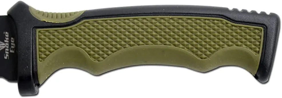 Snake Eye Tactical 10" Heavy Duty Military Marine-Army Fixed Blade Hunting Knife W/Molded Sheath (5236-3)
