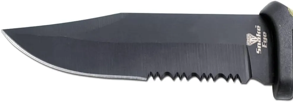 Snake Eye Tactical 10" Heavy Duty Military Marine-Army Fixed Blade Hunting Knife W/Molded Sheath (5236-3)