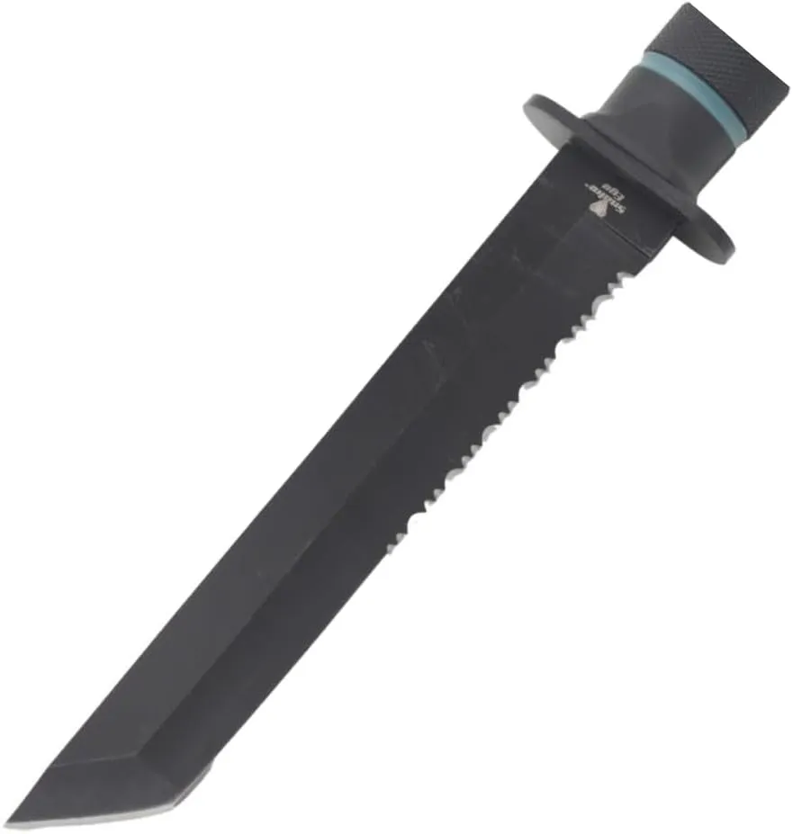 Snake Eye Tactical 12-Inches Heavy-Duty Fixed Blade-Hunting-Outdoor Survival-Knife (Black-Tanto)