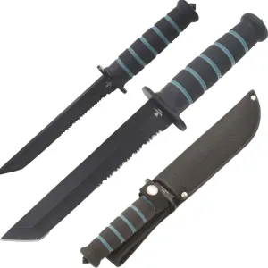 Snake Eye Tactical 12-Inches Heavy-Duty Fixed Blade-Hunting-Outdoor Survival-Knife (Black-Tanto)