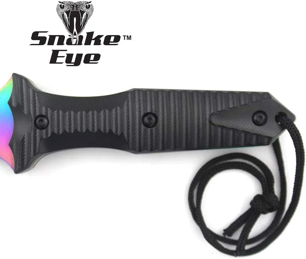 Snake Eye Tactical 12.5" Heavy Duty Full Tang U S A Military Marine Army Fixed Blade Hunting Knife w/Nylon Sheath