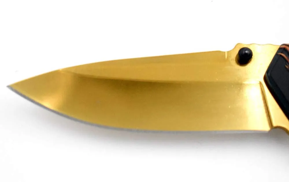 Snake Eye Tactical Everyday Carry Small Fantasy Design Color Coated Heavy Duty Folding Knife -Fantasy Handle