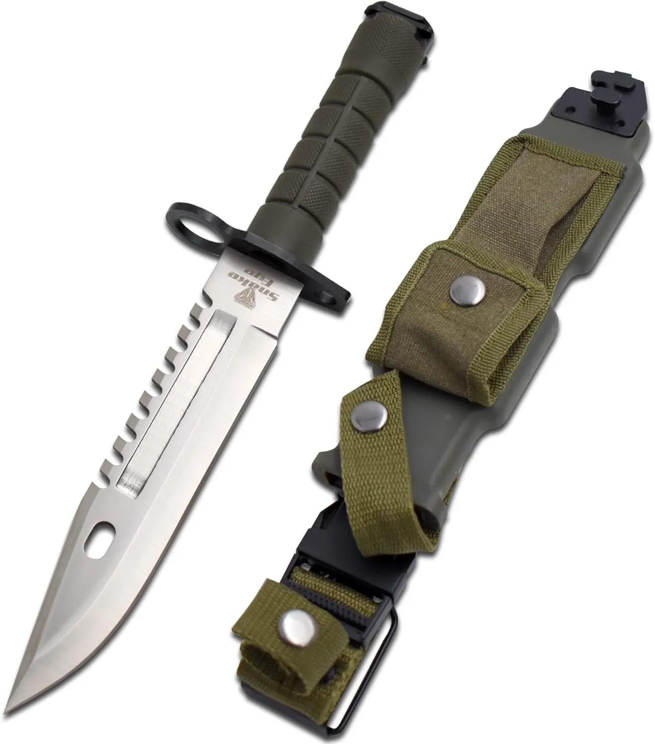 Snake Eye Tactical Fixed Blade Survival Knife, 13-Inch Overall
