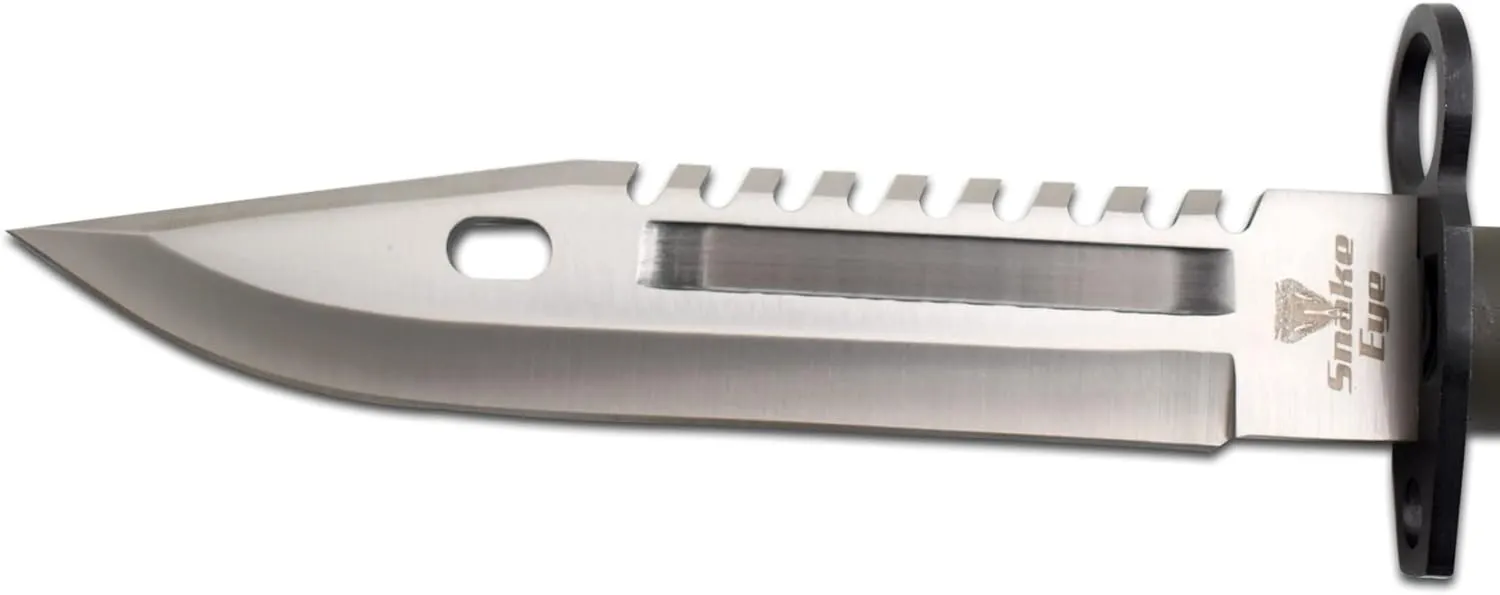 Snake Eye Tactical Fixed Blade Survival Knife, 13-Inch Overall