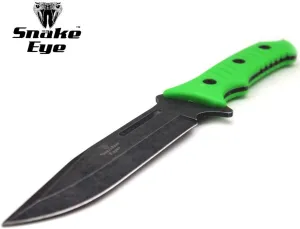 Snake Eye Tactical Heavy Duty Fixed Blade Hunting Knife Equipped w/Fire Starter and Nylon Carrying Sheath
