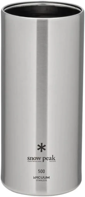 Snow Peak Shimo Can Cooler Vacuum-Insulated to Keep Canned Beverages Cold