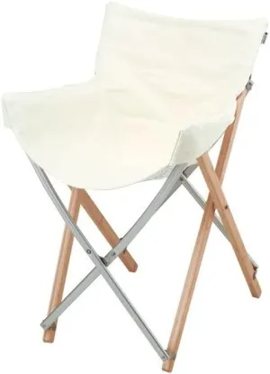 Snow Peak Take! Bamboo Chair, LV-085, Designed in Japan, Made of Canvas and Bamboo, for Indoor Outdoor Use, Lifetime Product Guarantee, White