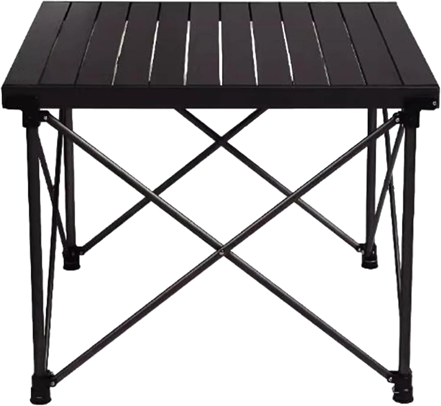 SOBOUR Camping Folding Table Aluminum Alloy Picnic Table Roll Up Compact Camping Table Height Adjustable Table Legs for Outdoor