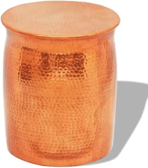 Sofa Table Bedside Table Bedroom Furniture Hammered Aluminum Stool/Side Table Brass/Copper Colorfor Living Room, Kitchen, Dining Room, Hallway